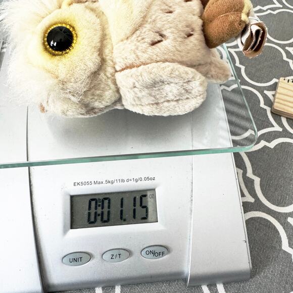 Vintage Harry Potter Owl Plush Doll Tiny 4" Keychain Stuffed Animal Collectible - Picture 7 of 8